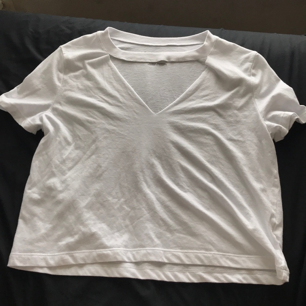 Open neck T-shirt